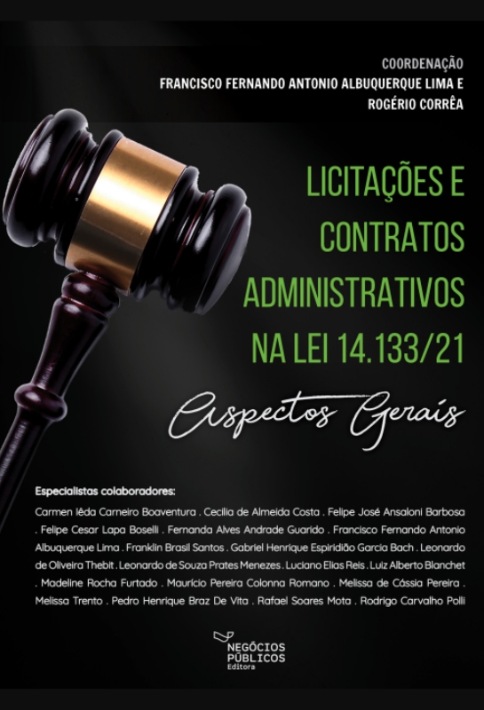 Capa do livro Licitações e Contratos Administrativos na Lei 14.133/21